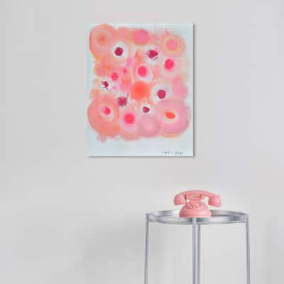 Wynwood Studio Canvas Abstract Corallo Pink and Modern & Contemporary Wall Art Canvas Print