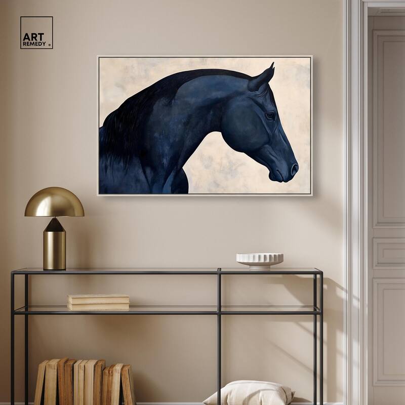 Blue Horse II Canvas by Art Remedy
