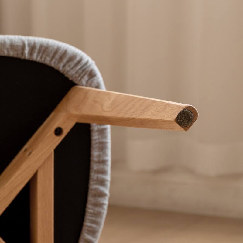 Mid Century Style Solid Wood Frame Dining Chair