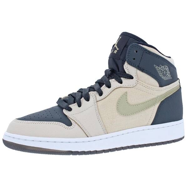 Shop Jordan Girls Jordan 1 Retro Hi Prem Hc Basketball Shoes Big