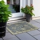 preview thumbnail 94 of 118, Machine Washable Indoor/ Outdoor Traditional Chantille Rug Blue - 1'8" x 2'6"
