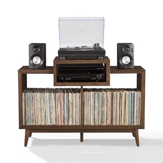 Crosley Nashville Medium Record Player Stand With Vinyl Storage