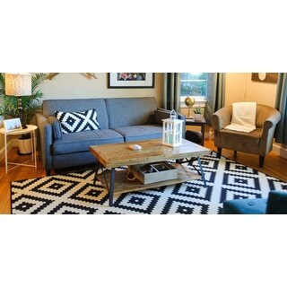 Carbon Loft Oliver Modern Rustic Natural Fir Coffee Table