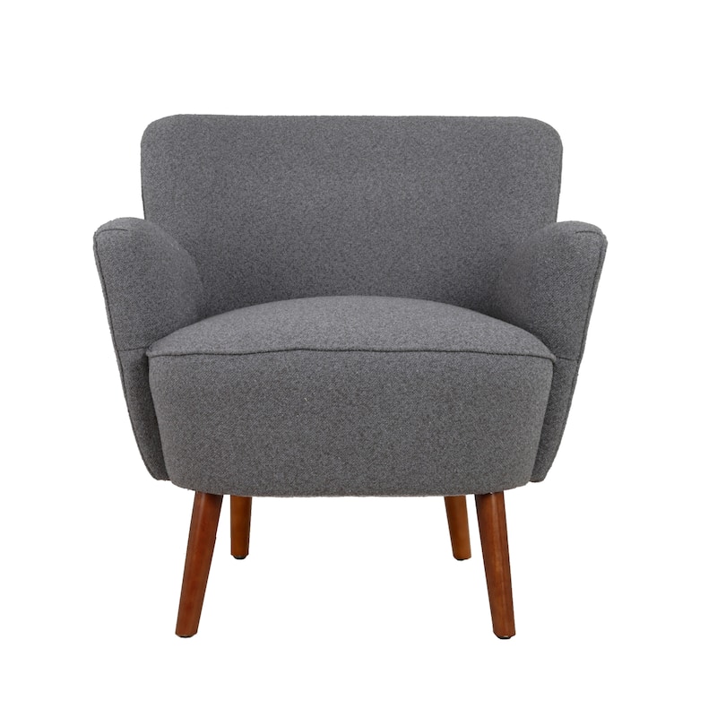 Porthos Home Nolan Fabric Upholstered Accent Chair with Rubberwood Legs