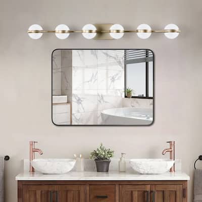 Modern Vanity Lights with 6 LED Bulbs For Bathroom Lighting