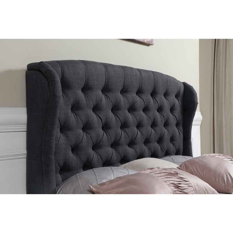 Kimberley Tufted Upholstered Wingback Bed Set, Queen Size