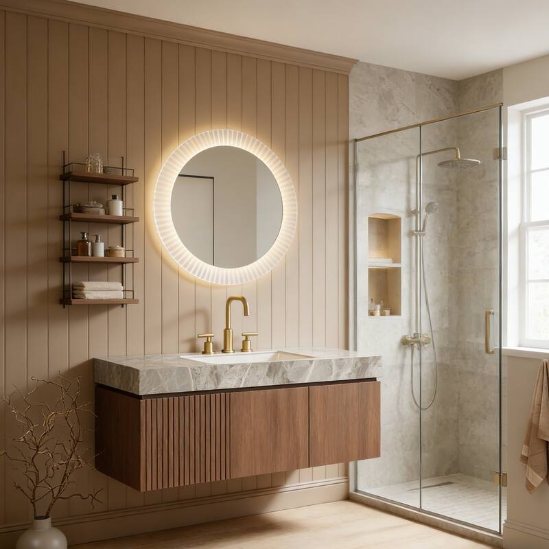 Floating Bathroom Vanity with 3 Pre-drilled Faucet Holes