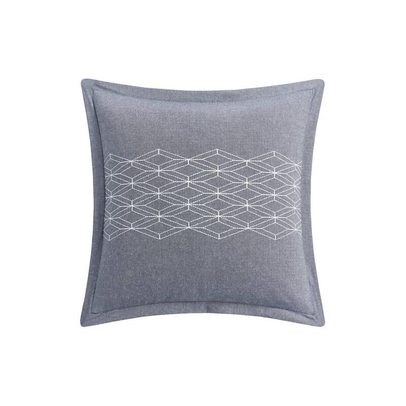 Chloe Navy 18" X 18" Decorative Pillow - Polyester - 18"x18" - Accent
