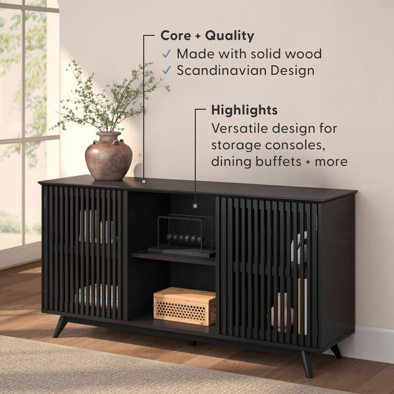 Plank and Beam Mid-Century Modern 2-Door Sideboard/TV Stand
