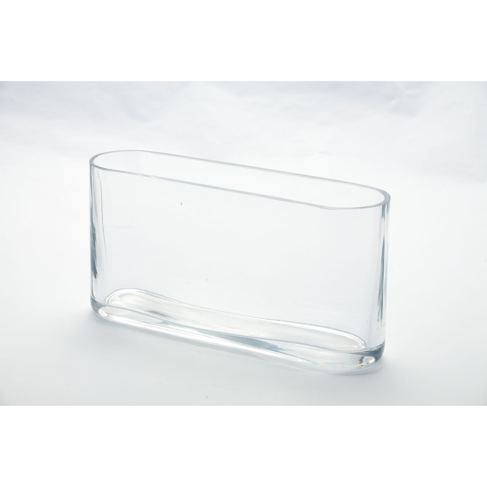 Shop 10 Clear Transparent Oval Glass Vase Tabletop Decor