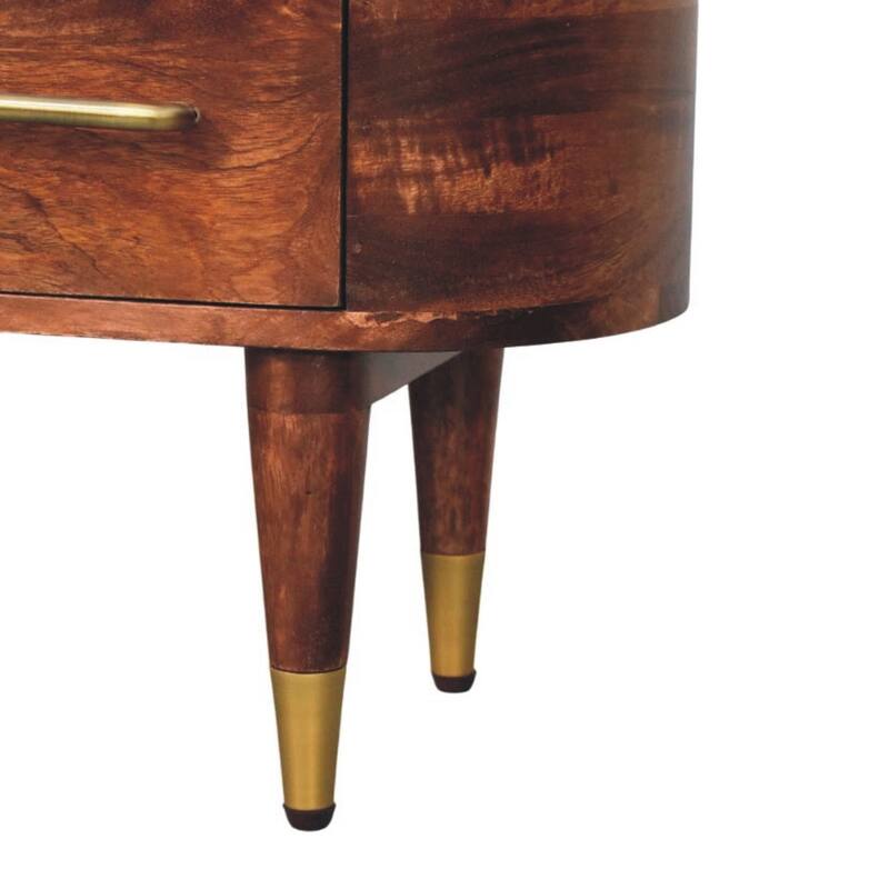 Artisan Furniture Solid Wood Two-Drawer Open-Slot Media Unit