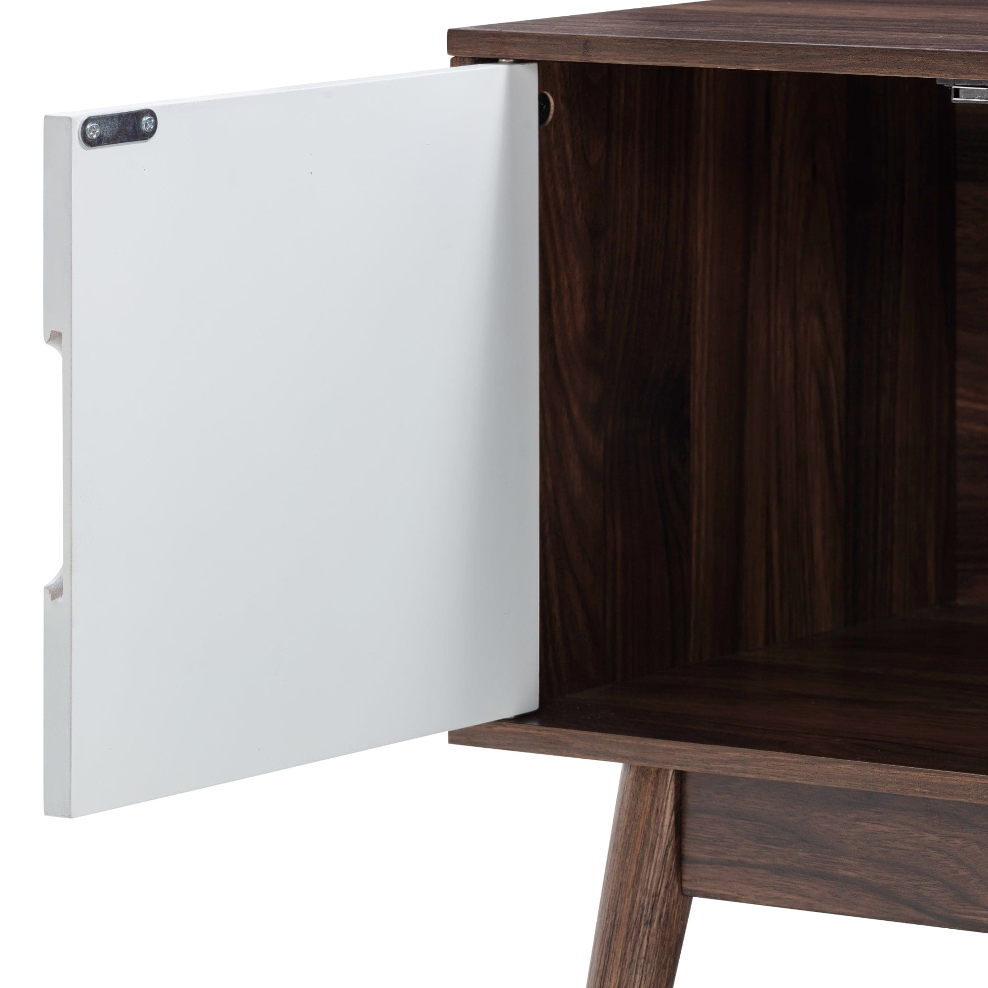 Nathan James Wesley Scandinavian TV Stand Media Console with