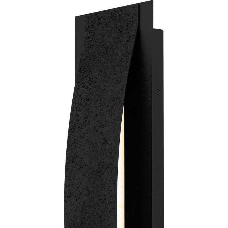 Earth Black LED Outdoor Wall Lantern from the Onyx Collection