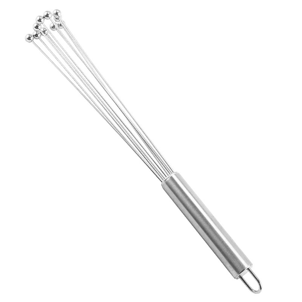 Stainless Steel Spring Whisk Egg Beater Drink Stir Swizzle Stick - Silver -  7.7 x 1(L*W) - Bed Bath & Beyond - 28785365