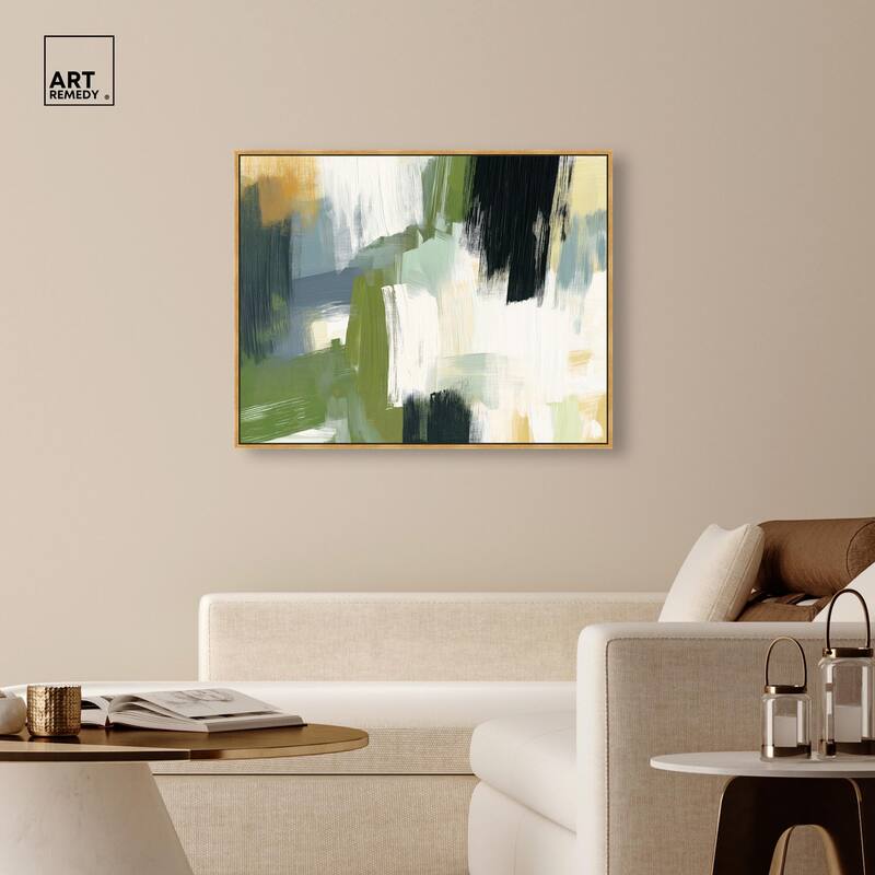 Moss Layers I Canvas by Art Remedy