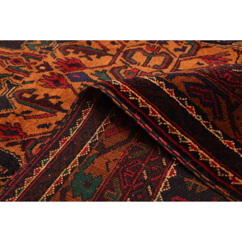 ECARPETGALLERY Hand-knotted Teimani Black Wool Rug - 3'9 x 6'4