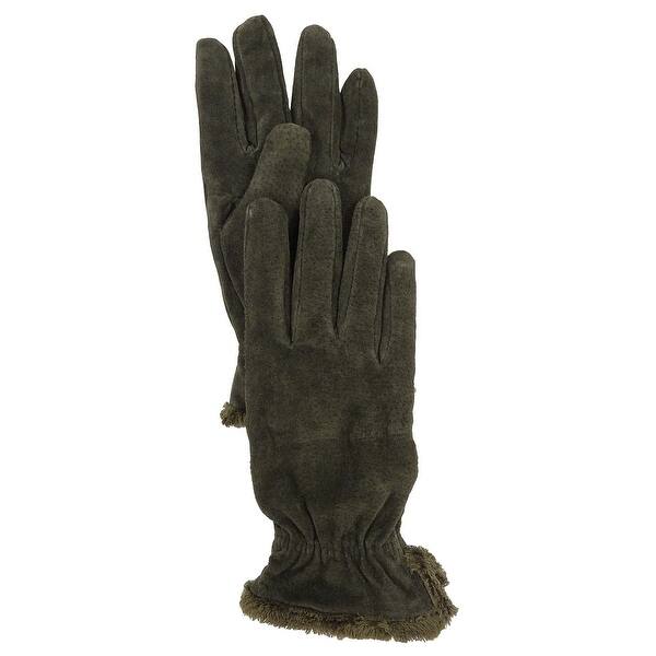Shop Isotoner Women S Signature Microluxe Casual Suede Gloves