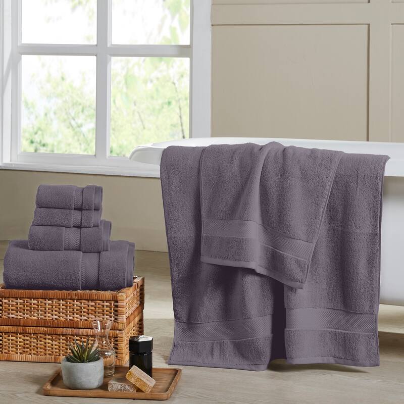 Modern Threads Luxury 6-Piece Cotton Quick-Dry Towel Set