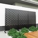 preview thumbnail 49 of 166, Outdoor Privacy Screen with Stand for Patio Garden Metal Fence Black - 003-Square