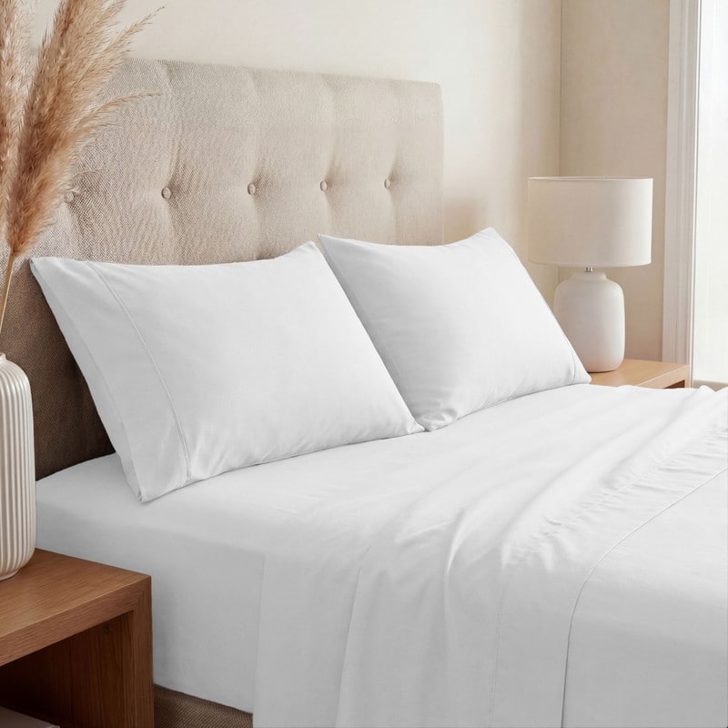 Superior 800 Thread Count Cotton Blend Sheet Set - Queen - White