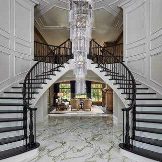 KAYLA 125 in. 20-Light Gold Crystal Chandelier- High Ceiling Lighting Fixture