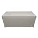 Indoor and Outdoor Balcony Patio Deck Porch Pool 113 Gallon Wicker Storage Box Trunk Bin with Metal Frame