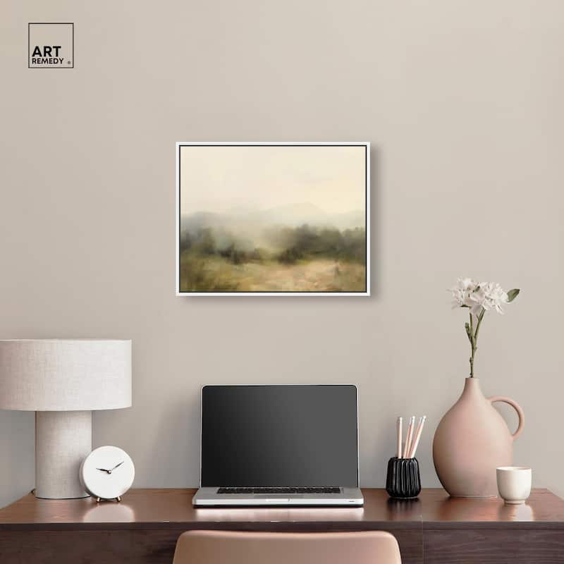 Haze Horizon Canvas by Art Remedy