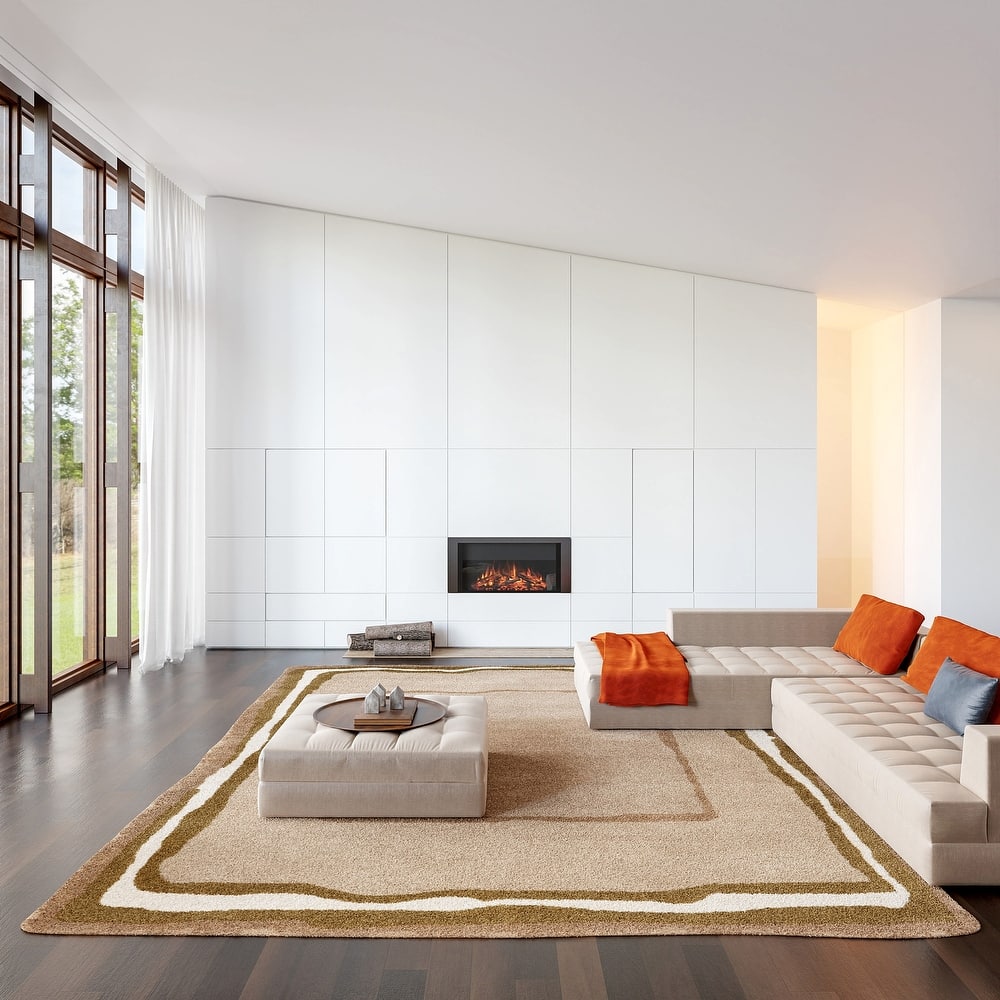 Contessa Bordered Wool Area Rug