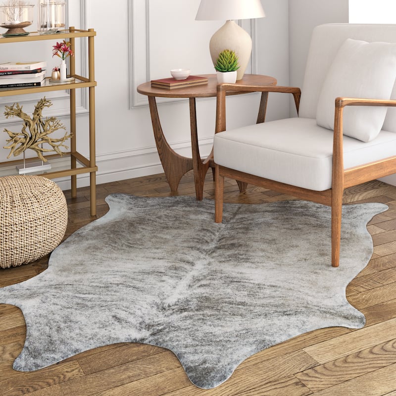 Steppe Hides Visby Beige Area Rug