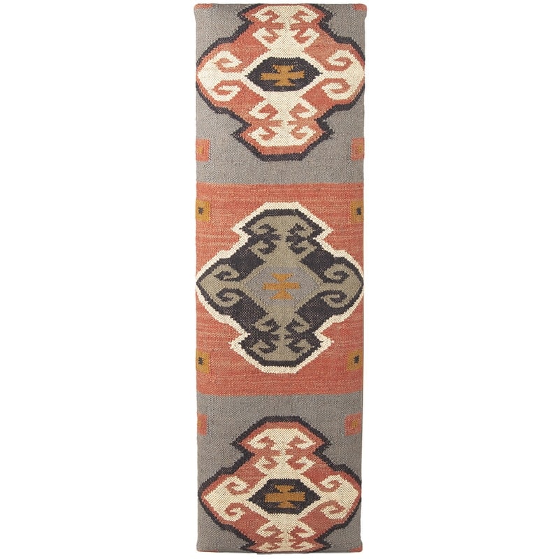 HERAT ORIENTAL Handmade Kilim Upholstered Storage Bench