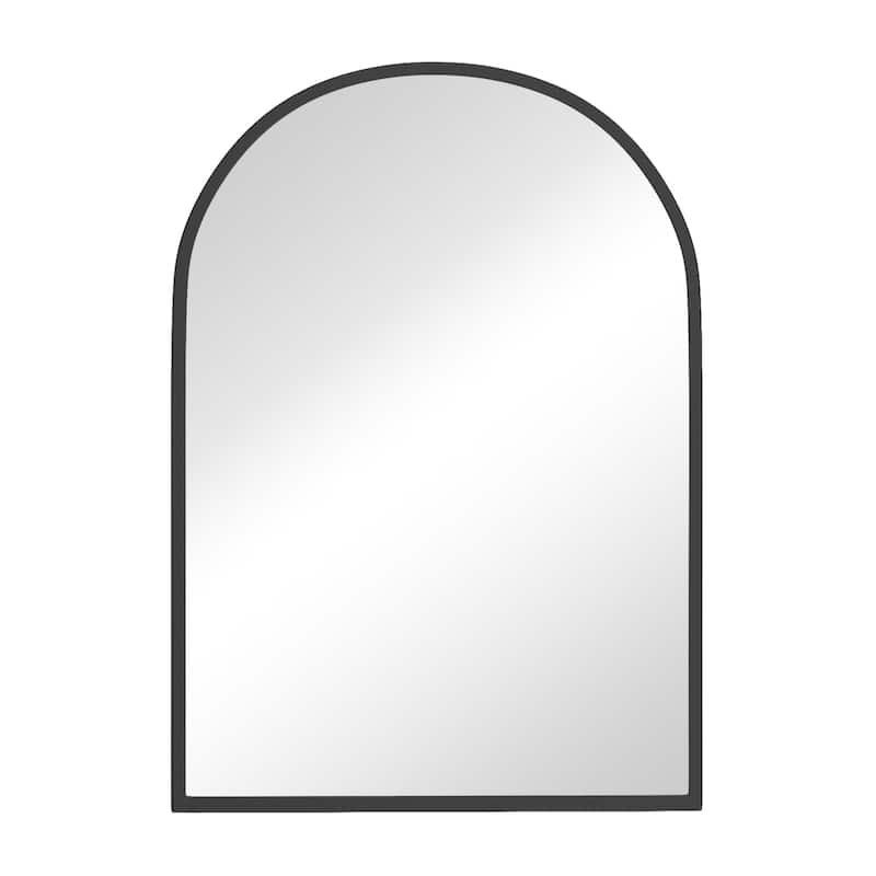 Arched Bathroom Medicine Cabinet with Mirror Metal Framed Wall Mounted Recessed Cabinets for Bathroom Vanity