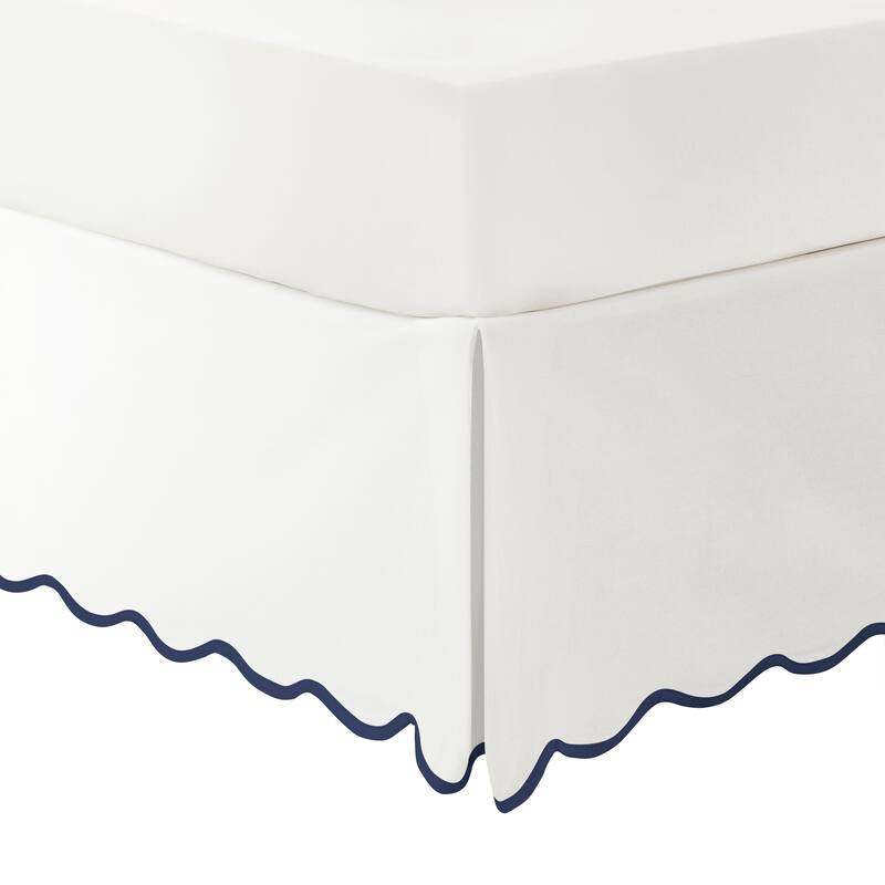 Lush Decor Coastal Chic Scallop Edge Bed Skirt Single