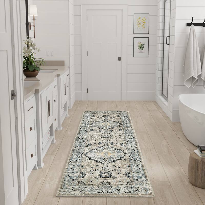 Nourison Washable Decor Indoor only Machine Washable Persian Area Rug