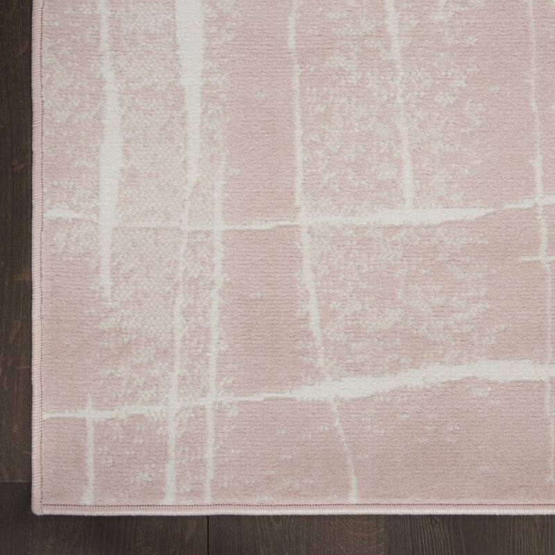 Power Loomed Abstract Modern Stain Resistant Area Rug