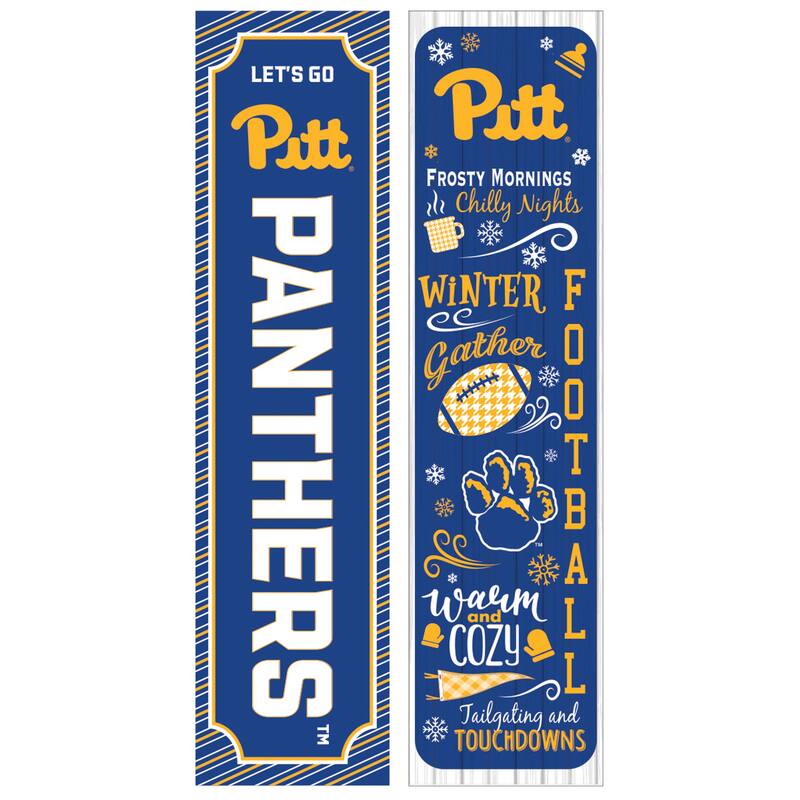 47" Double Sided Seasonal Porch Leaner, University of Pittsburgh - 47" x 11.25"