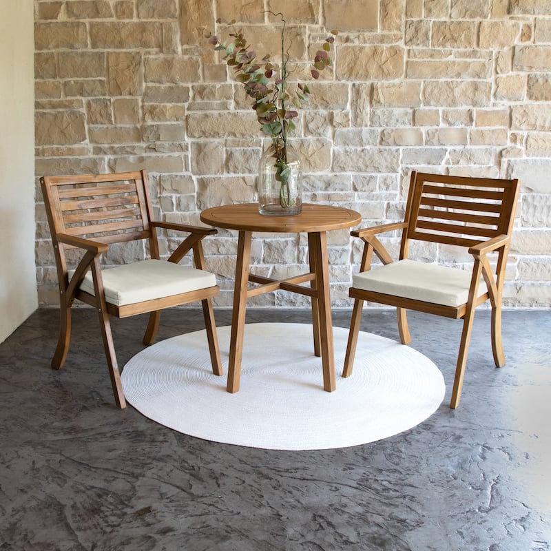 Sorra Home Indoor/Outdoor Solid Chair Cushions ONLY (Set of 2)