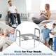 preview thumbnail 8 of 8, Gymax Raised Toilet Seat w/Handles Padded Arms Adjustable Height &