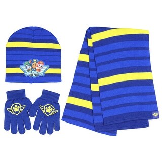 Shop Nickelodeon Paw Patrol Boys Winter 3pc Set Hat Gloves And