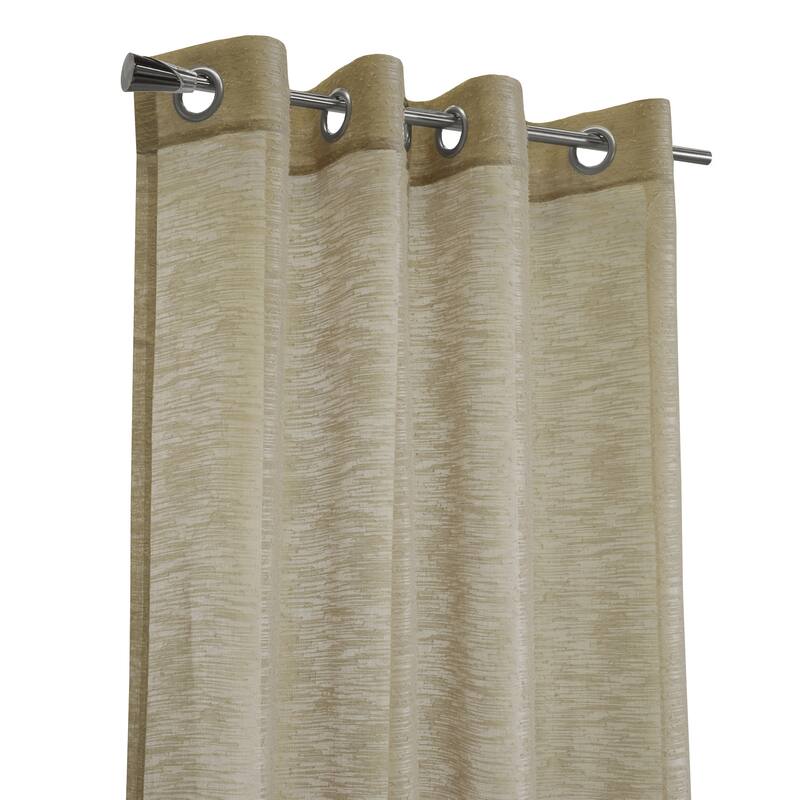 Boucle Sheer Grommet Curtain Panel