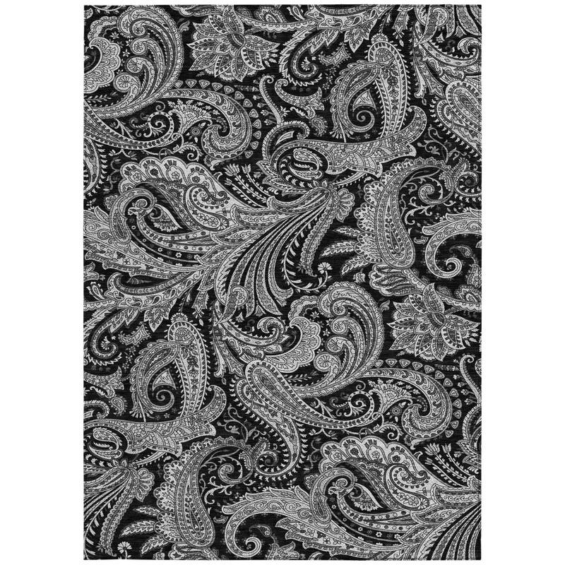 HomeRoots Paisley Transitional Rectangle Outdoor Rug