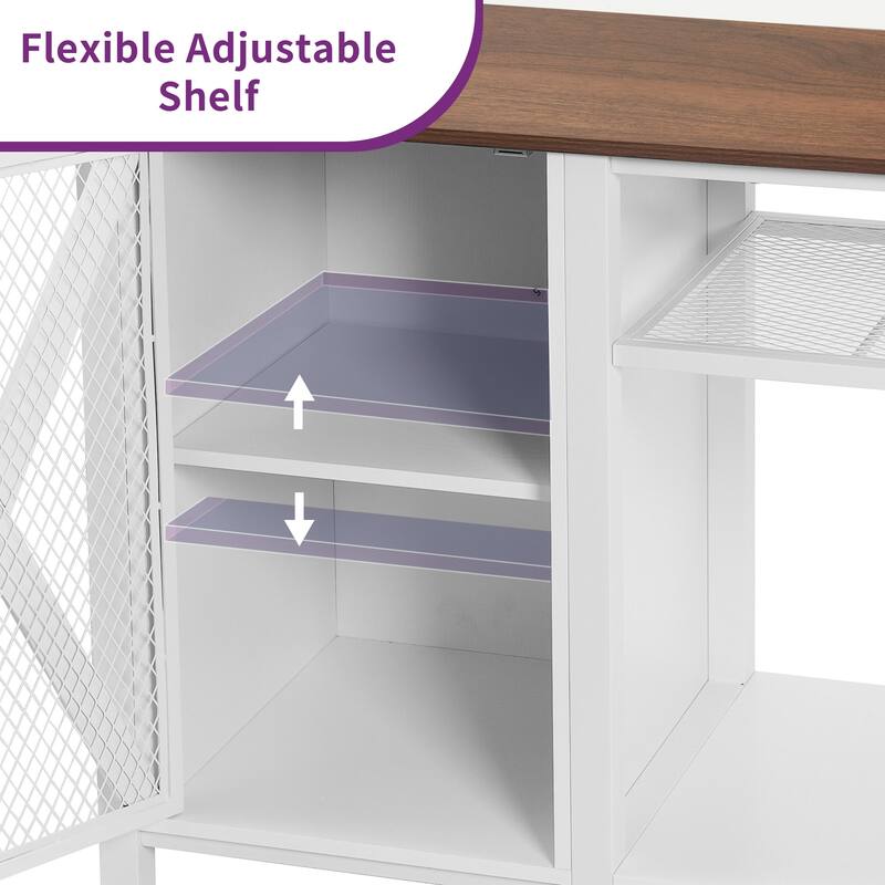 Aquarium Stand Cabinet 40-50/55-75 Gallon Fish Tank Stand with Power Outlets