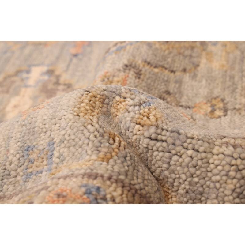 ECARPETGALLERY Hand-knotted Jules Serapi Grey Wool Rug - 6'2 x 9'0