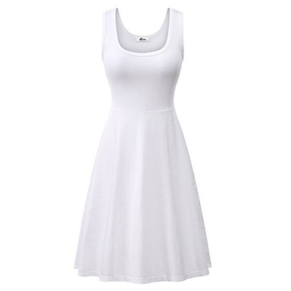 Shop Summer Beach Casual Flared Tank Dress Overstock 31153699