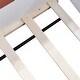preview thumbnail 26 of 32, Montessori Floor Bed with Fence and Stairs, PU Leather Upholstered Daybed Frame with Slat Support for Child
