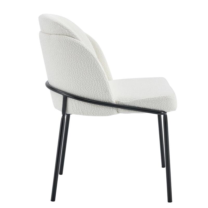 Set of 2 Dinning Chair,Armless Design, Easy to Push Under the Table, Leaving More Space