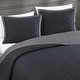preview thumbnail 3 of 41, Bebejan 100% Cotton Sateen 3 Piece Textured Quilted Coverlet Set