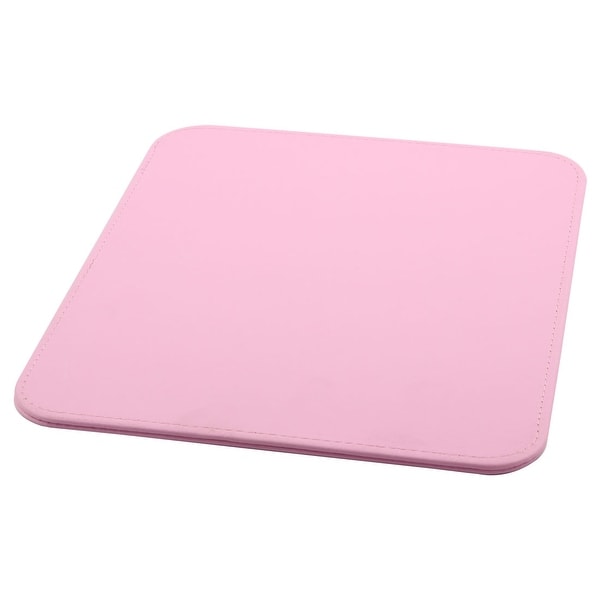 Computer PC PU Leather Water Resistance Hard Mice Mat Test Gaming Mouse Pad Pink