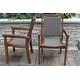 preview thumbnail 3 of 2, Eilaf 7 pc. Eucalyptus and Wicker Dining Set