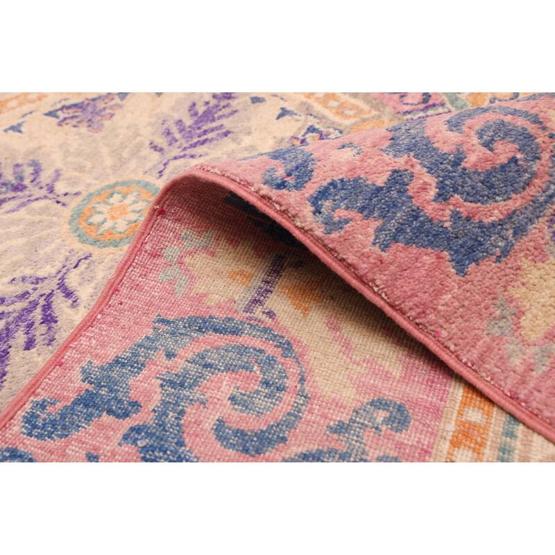 ECARPETGALLERY Hand-knotted Signature Collection Violet Wool Rug - 9'11 x 14'4