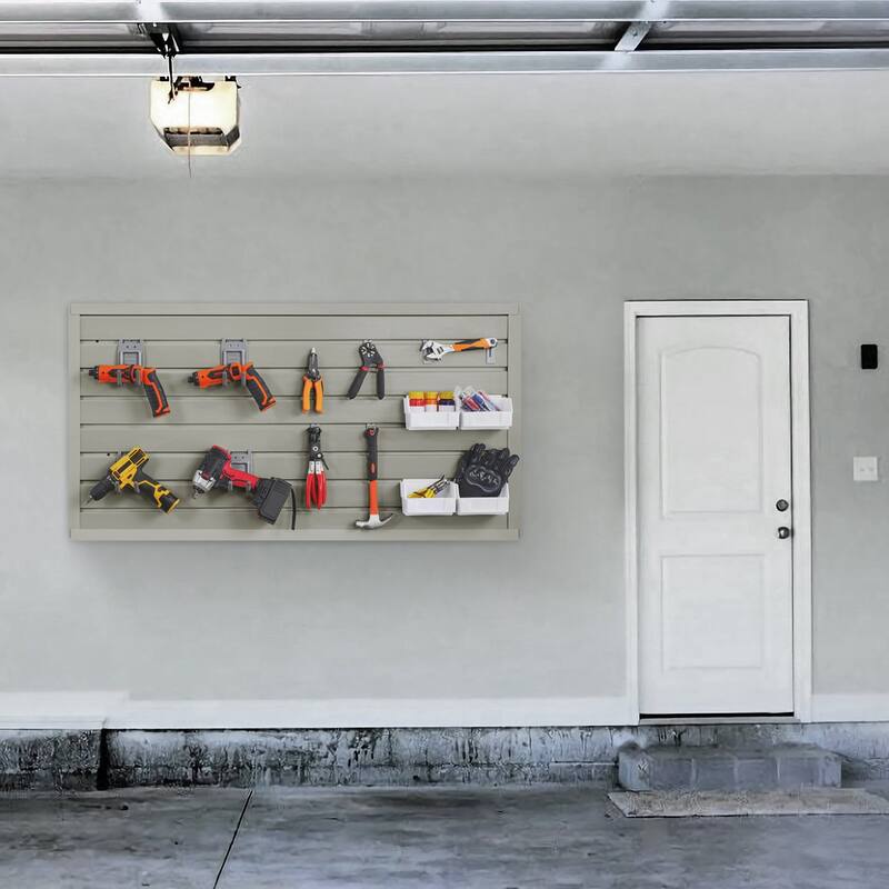 Heavy Duty Garage Slat Wall Organizer Panels with Universal Groove Design